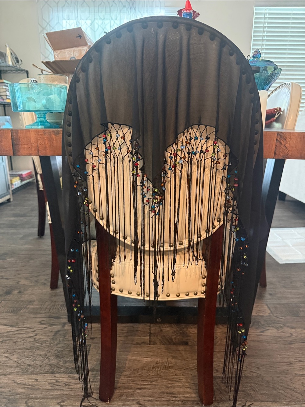 Set of three beautiful fringe shaw